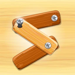 Ícone de Wood Nuts & Bolts Screw Puzzle